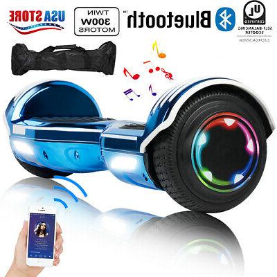 UL2272 6.5" Bluetooth Hooverboard Side LED Hoverheart Self B